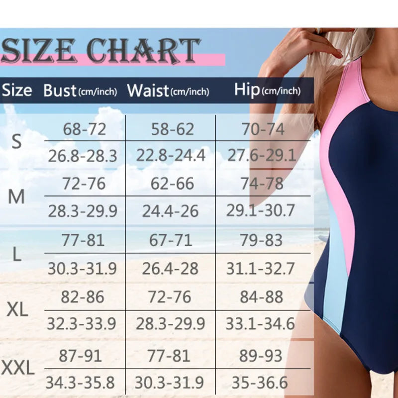 Summer Sexy One-Piece Swimsuits Closed Women&
