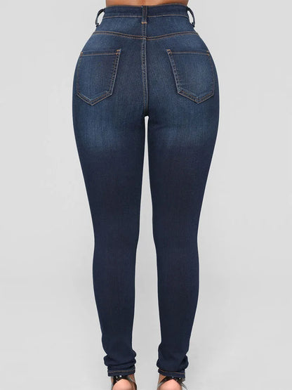 2024 NEW Women’s Skinny Jeans Pants Vintage Denim Jeans Women Fashion Stretch Trousers streetwear Straight Leg Wrap Hips Jeans