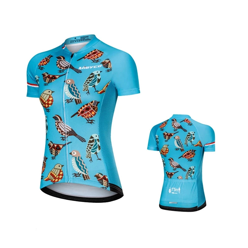 2023 Cycling Jersey Woman Outfits Summer Short Sleeve Clothing Quick Dry Breathable Women&