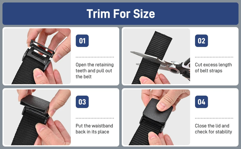 Tactical Belt for Man Golf Outdoor Casual Canvas Belt Black Training Trouser Belt Wide Automatic Buckle Nylon Belt Hunting Sport