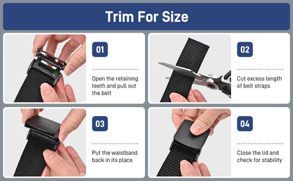 Tactical Belt for Man Golf Outdoor Casual Canvas Belt Black Training Trouser Belt Wide Automatic Buckle Nylon Belt Hunting Sport