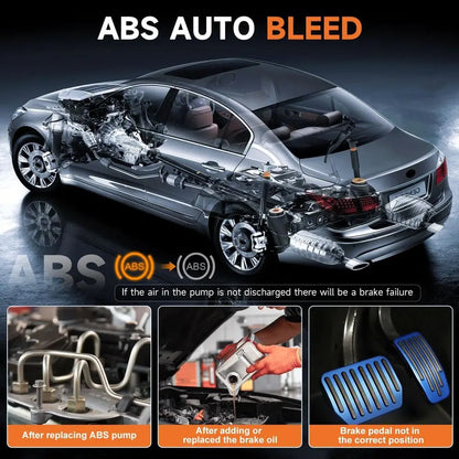 NT630 Plus 2 Scanner with ABS Auto Bleed ABS SRS/Airbag 2 Car Diagnostic Tool BT100 Pro 12V Car Battery Tester, Automotive Digit