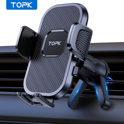 TOPK Phone Holders for Your Car Phone Holder Mount, 360° Rotation for Easy Viewing, Compatible with All Smartphones