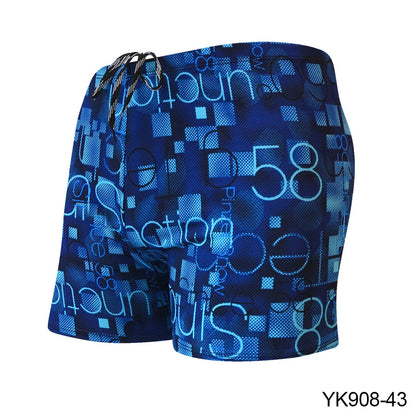 Adult Swimming Briefs Multicolor Printing Breathable Mens Swimming Trunks Avoid Embarrassed Beach Soak in A Hot Spring Drift