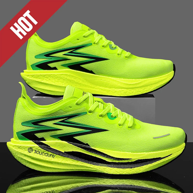 NEW Running Shoes Carbon Board Marathon Men Sports Breathable Lightweight Women&