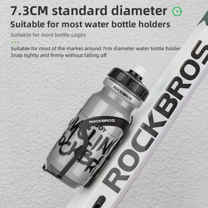 ROCKBROS Bicycle Bottle MTB Road Bike Water Bottle Outdoor Sports Plastic Portable Large Capacity Drink Cycling Water Bottle