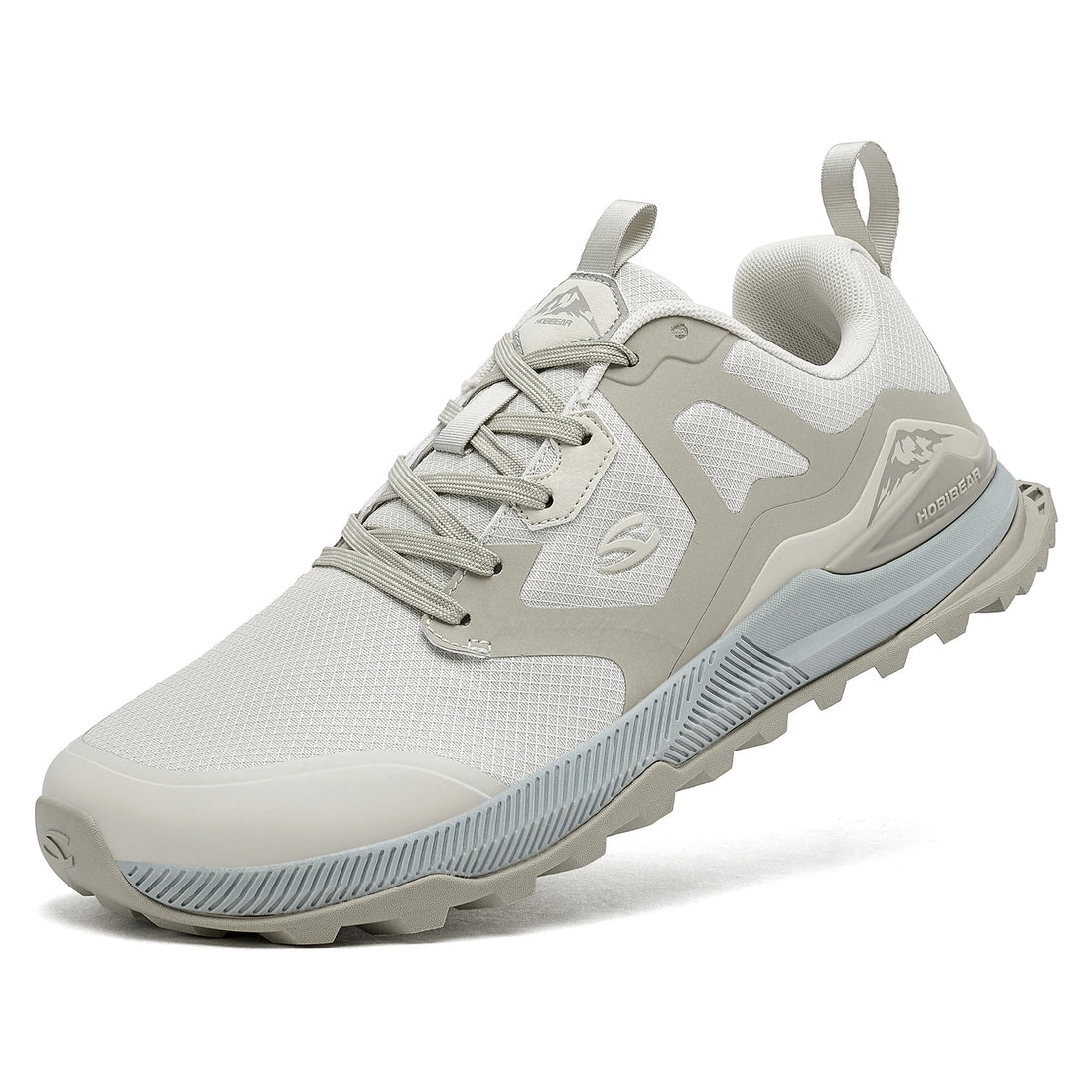 HOBIBEAR Unisex Hiking Shoes Women Men Trail Running Outdoor Sneakers Artificial Leather Non Slip Lace-Up Walking Shoes
