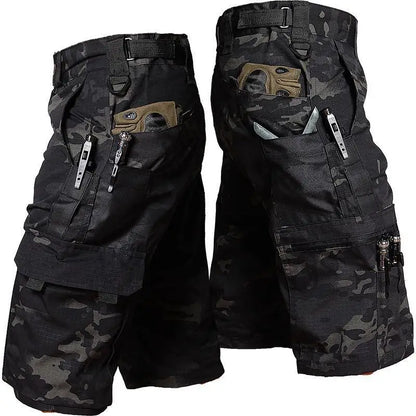 Military Green Outdoor Cargo Pant Men Tactical Shorts Summer Waterproof Urban Shorts Trekking Camping Multi Pocket Hiking Shorts