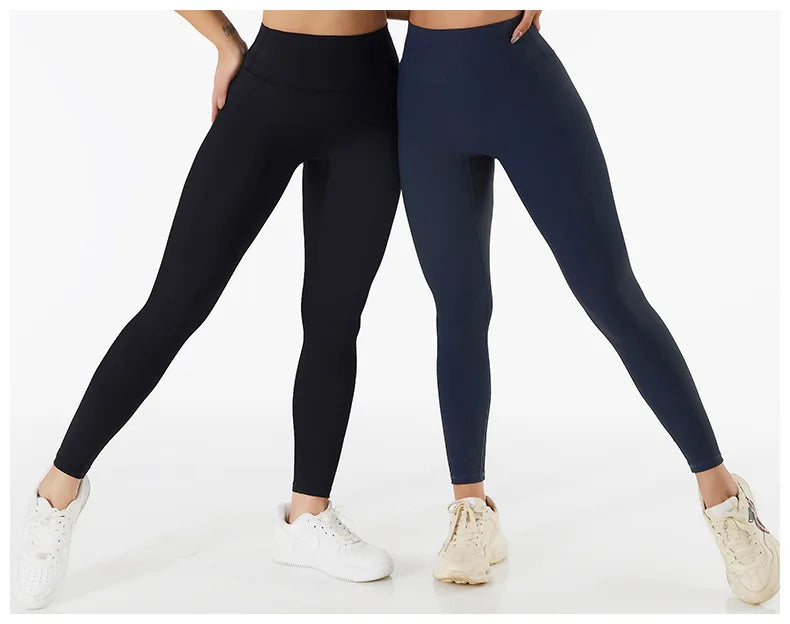 WAREBALL High Waist Yoga Pants New Ribbed Seamless Gym Leggings Sport Women Fitness Female Legging Tummy Control Running Tights