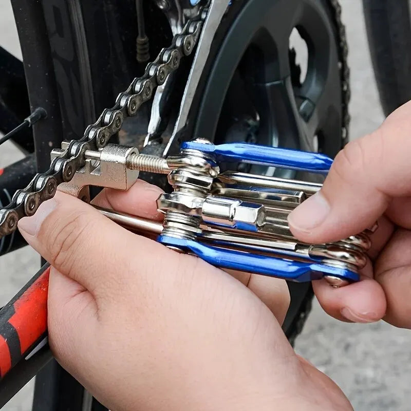 Cycling 11 in 1 Portable Multifunctional Bike Repair Tool Kit for Outdoor Bicycle Cycling