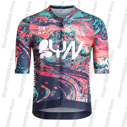SYN Team 2026 Cycling Jersey Short Sleeve Men Summer Cycling Clothing Road Bike Shirt Bicycle Tops MTB Wear Uniform Maillot