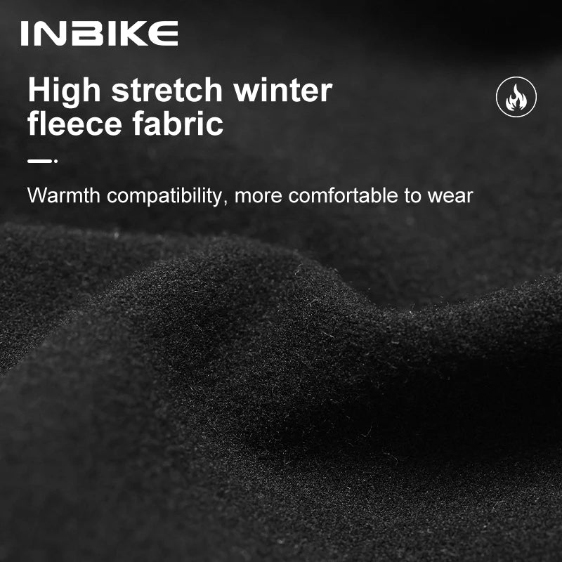 INBIKE Winter Cycling Bib Pants Thermal Fleece Men&