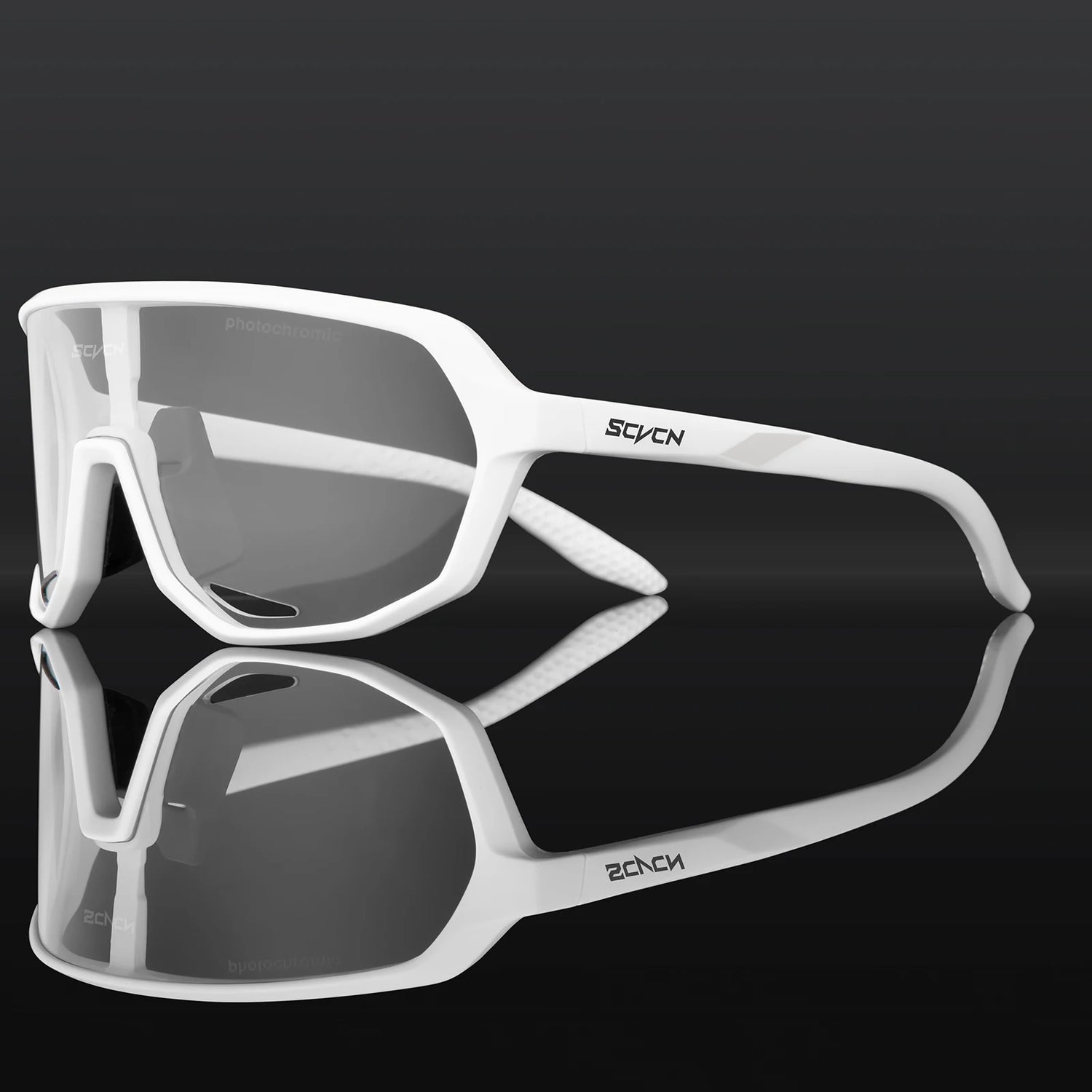 SCVCN Photochromic Cycling Sunglasses Cycling Glasses UV400 Bicycle Eyewear Sports MTB Outdoor Bike Goggles Sunglasses Eyepieces