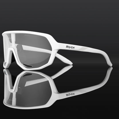 SCVCN Photochromic Cycling Sunglasses Cycling Glasses UV400 Bicycle Eyewear Sports MTB Outdoor Bike Goggles Sunglasses Eyepieces