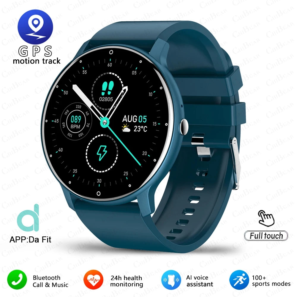 2025 New Sport Smartwatch Men Sports Fitness Wristband IP68 Waterproof Voice Assistant Bluetooth Call SmartWatch For Android IOS
