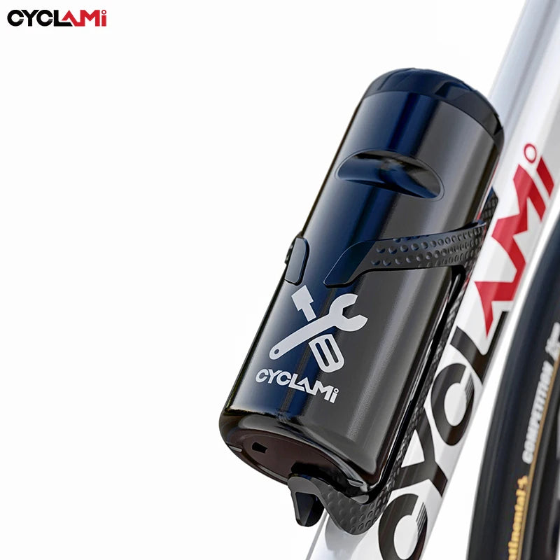 CYCLAMI Bike Cycling Tools Capsule Apply Bottle Cage Repair Tools Kits Keys Glasses Storage Box MTB Road Bike Accessories