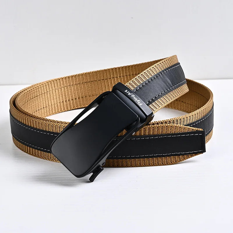 3.5cm Automatic Buckle Belt Jeans Belts For Man Designer Belts Fashion Belts Man Belt Buckle Military Accessories Mens Belt