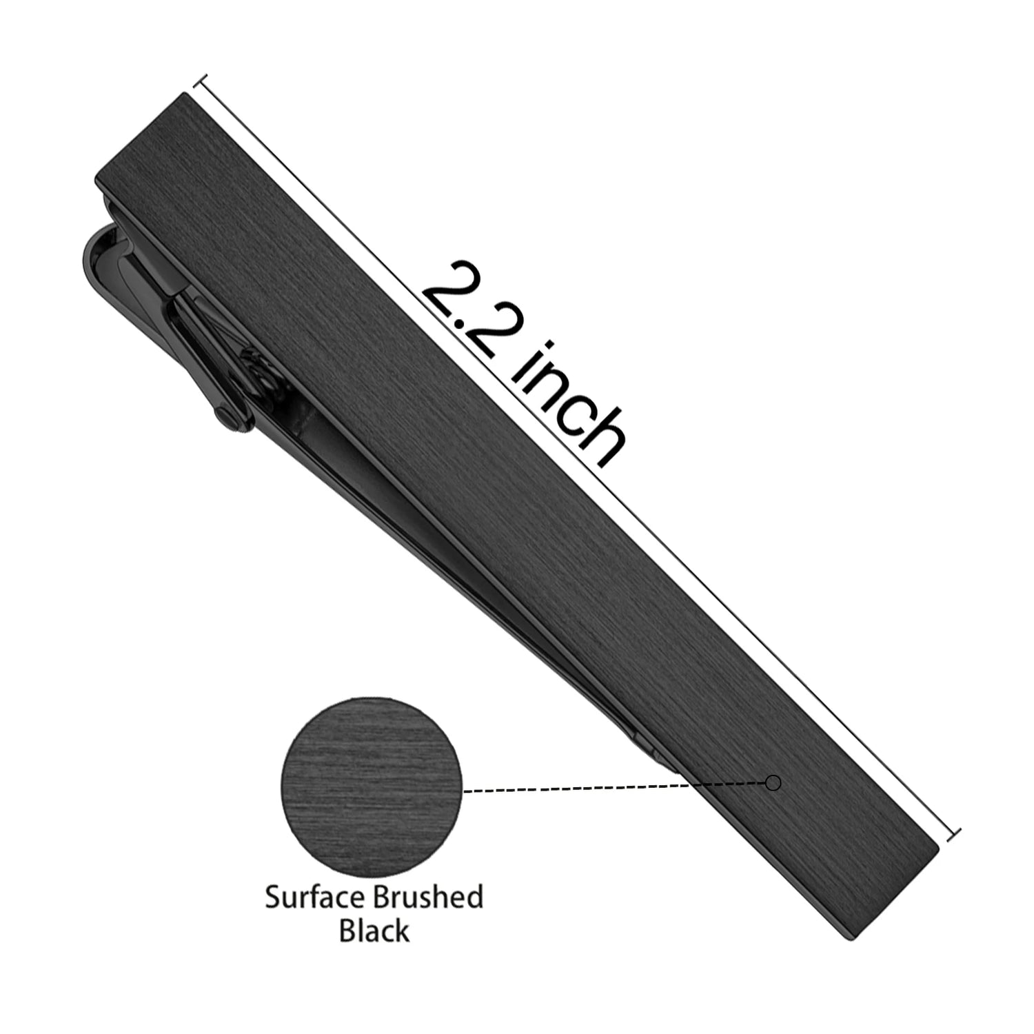 HAWSON Goldren Tie Clip For Men 2/2.2/2.5 inch Classic Copper Tie Bar Business Collar Pin Skiny Necktie Tie Pin Clip for Working