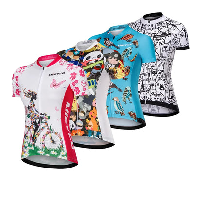 2023 Cycling Jersey Woman Outfits Summer Short Sleeve Clothing Quick Dry Breathable Women&