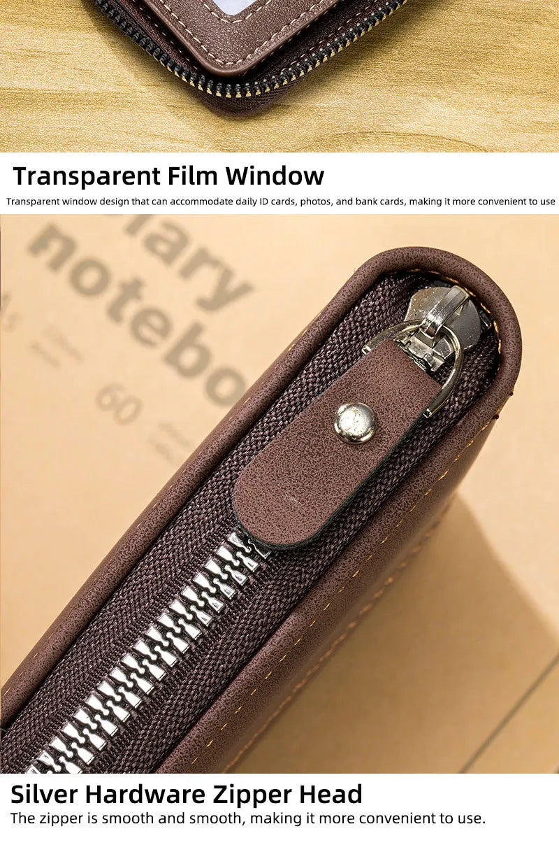 PU leather stitching men&