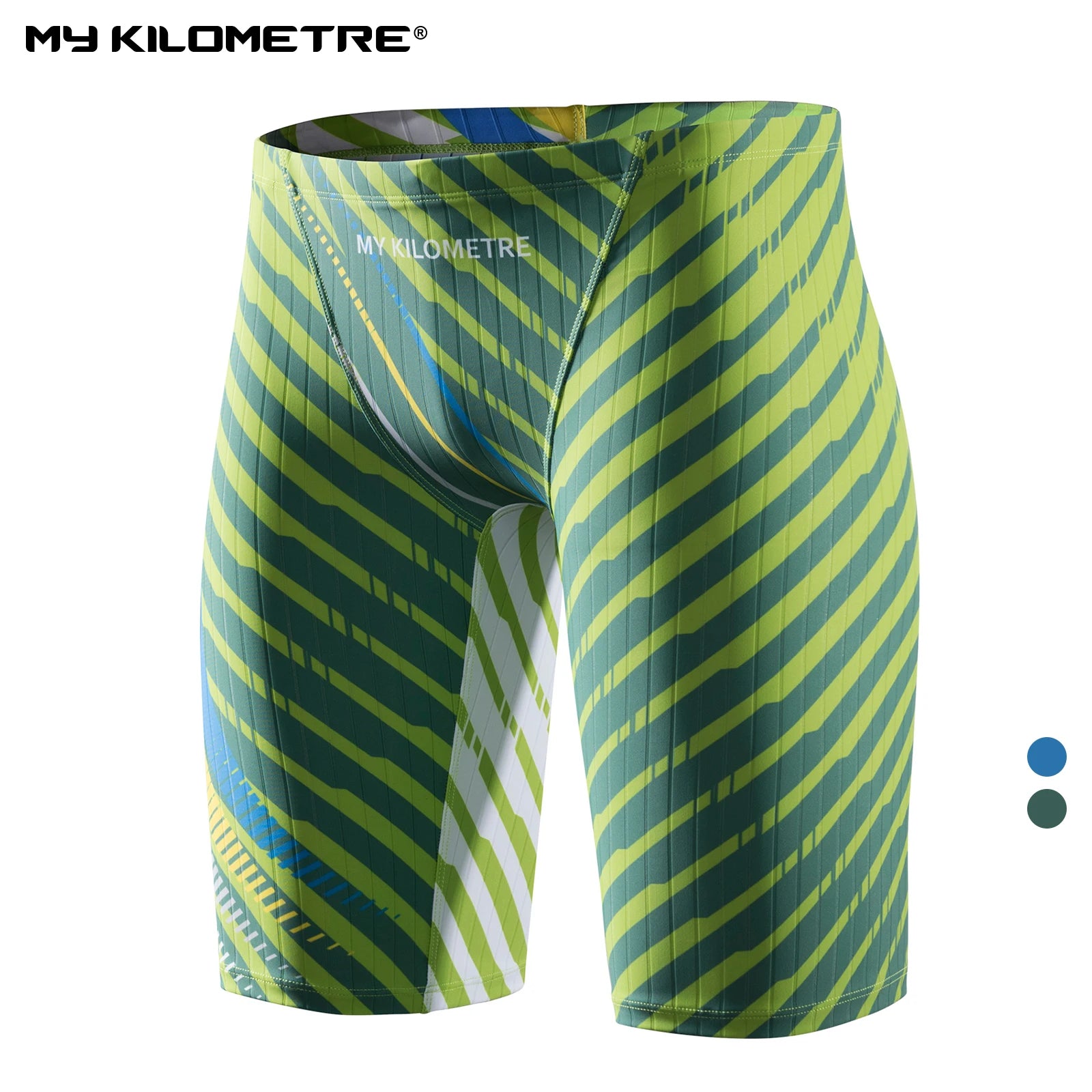 Men‘s Swimming Trunks Swimsuit Jammer Endurance Athletic Training Swimsuit Racing  Shorts Swimwear Men Swim Jammers Brief