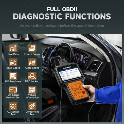 FOXWELL NT650 Elite Car OBD2 Scanner Diagnostic Tools ABS SRS Code Reader EPB TPMS DPF BRT Oil Reset OBD2 Automotive Scanner