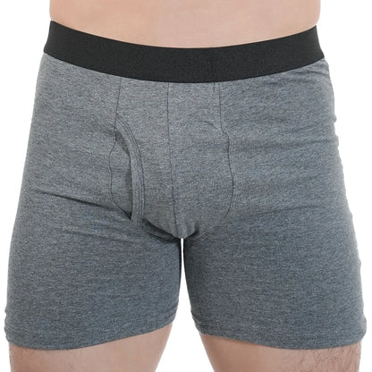 Mens Long Boxer Briefs Youth Sports Underwear Cotton Underpants Breathable Stretch Panties Plus Size Boxers Shorts Mens Gifts
