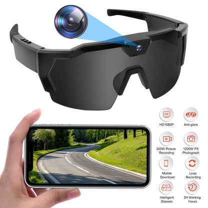 Cycling Action Sunglasses 64G ROM Sport Camera Sunglasses Sports Wearable Glasses Suitable for Men and Women