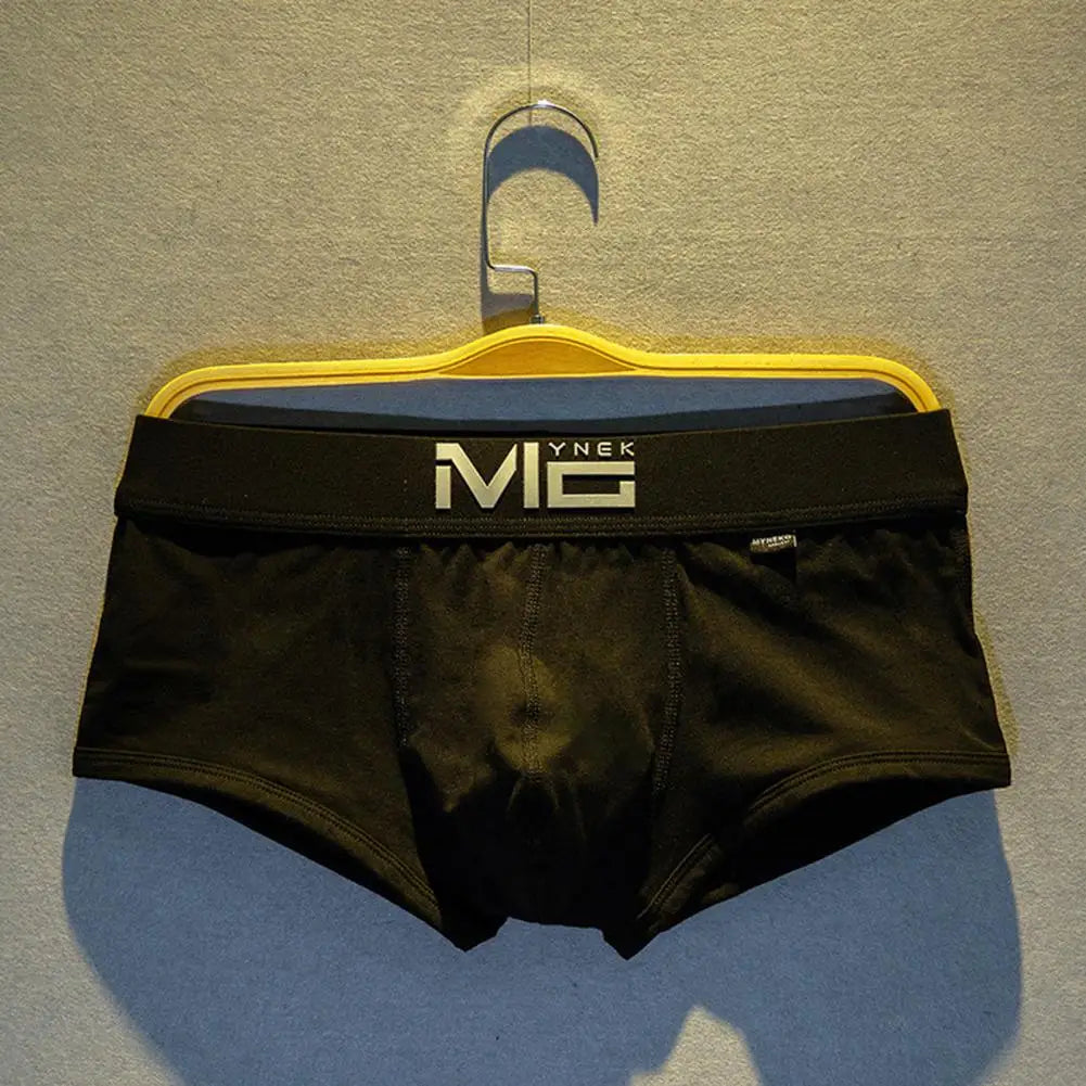 Men Underwear Elastic Waistband Basic Design Men Underwear Smooth Routing Boxer Shorts Men Boxers Comfortable Boxer Shorts