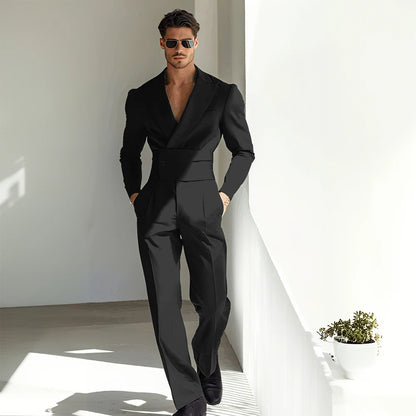 Sexy Men Suits Special Occasion Peak Lapel Skim High Quality Strong 2 Pieces Jacket Pants Banquet Business Luxuery Male Clothing