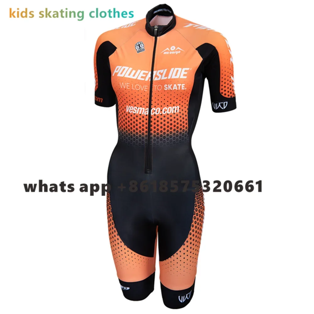 Powerslide Inline Racing Skin Suit 2023 Team Custom Racing Speed Inline Roller Skate Triathlon Sets Ciclismo Schaatsen Jumpsuit