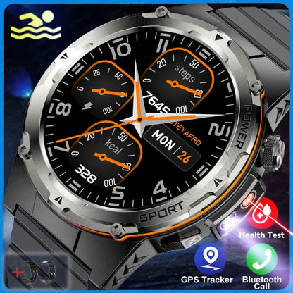 2025 New GPS Smart Watch Men 1.39" AMOLED Screen Built-in GPS NFC Make/Receive Phone Calls 500mAh Large Battery Smart Braceletes