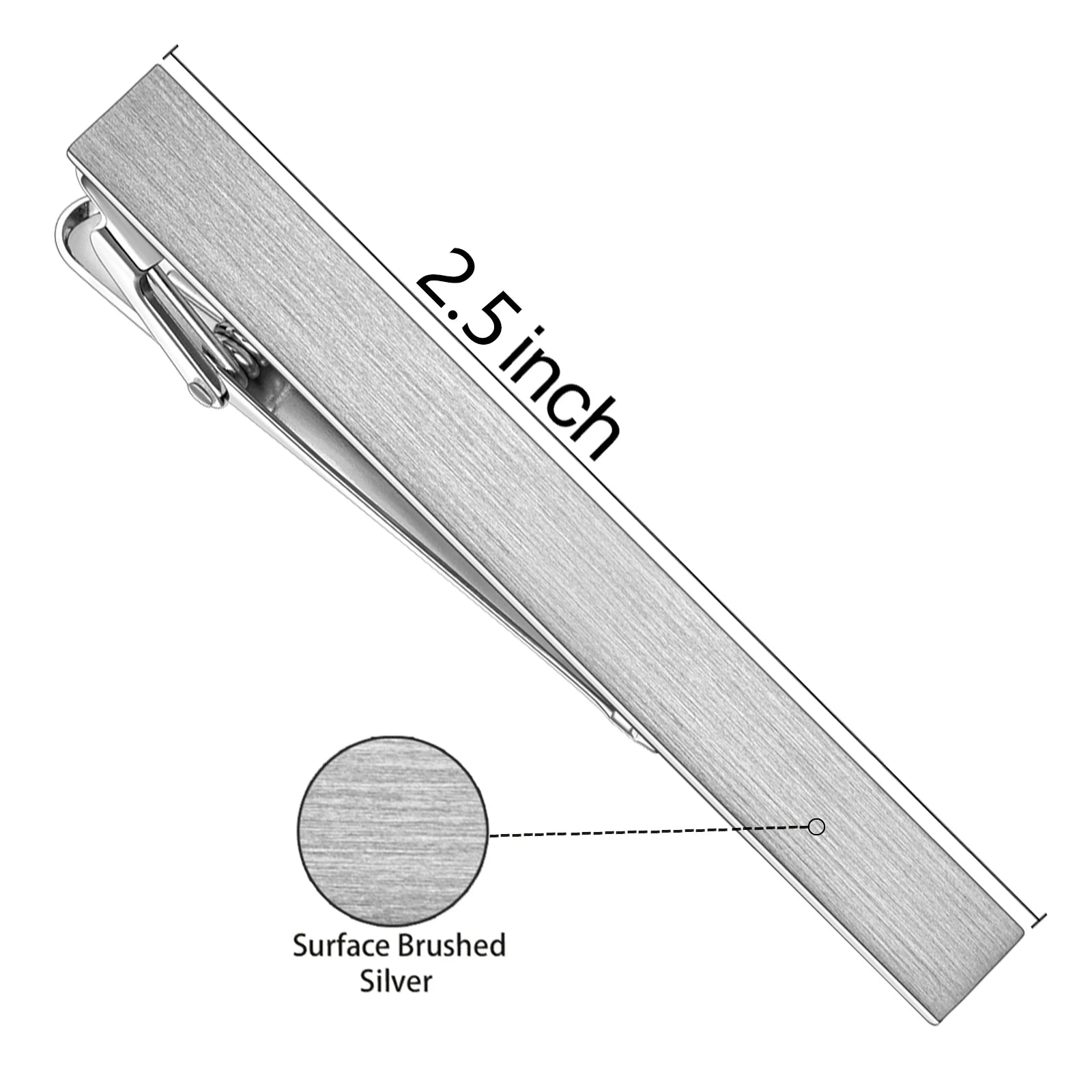 HAWSON Goldren Tie Clip For Men 2/2.2/2.5 inch Classic Copper Tie Bar Business Collar Pin Skiny Necktie Tie Pin Clip for Working