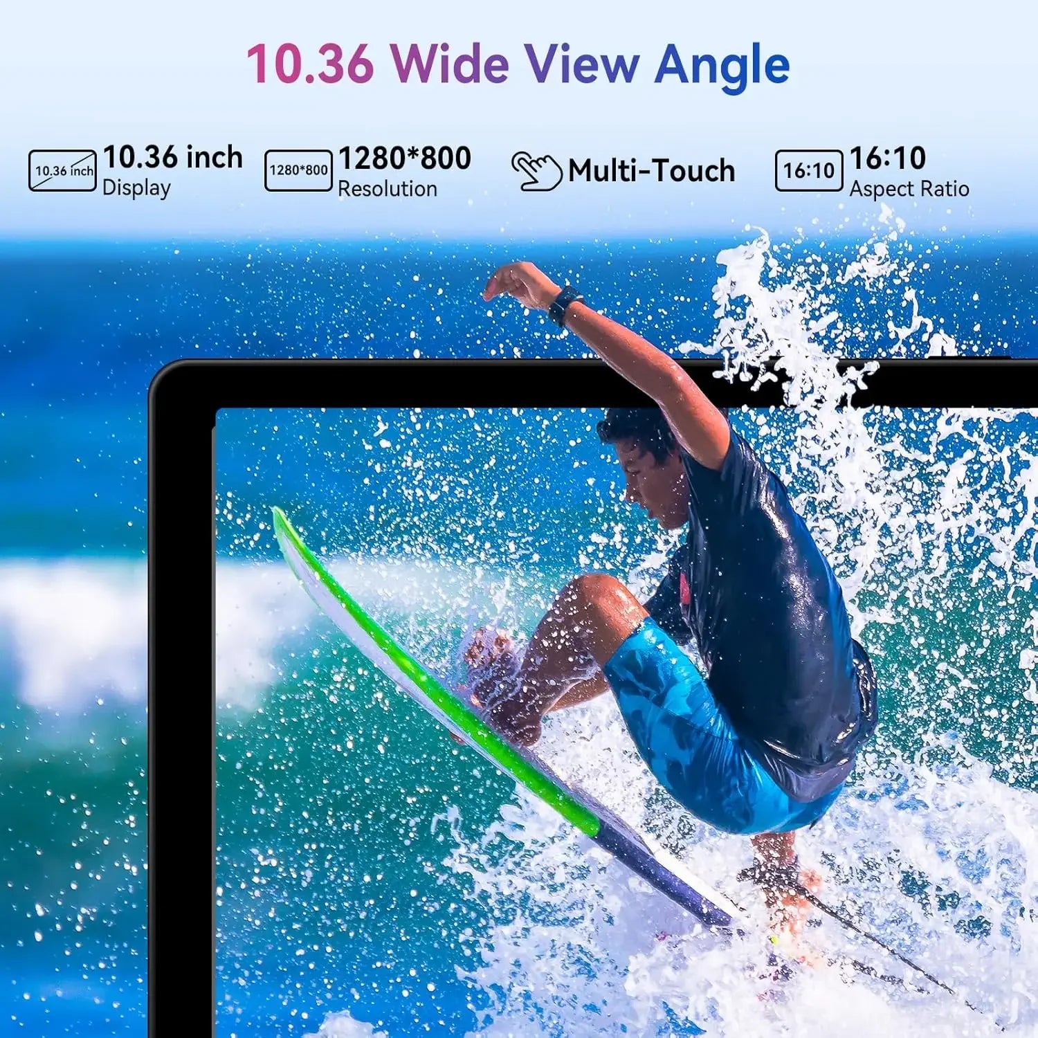 Android 15 Tablet 10.4 Inch 8-Core Processor 16GB RAM 128GB ROM 1TB TF Card Expand 5G/2.4G WiFi 5MP+8MP Camera Tablet Bundle