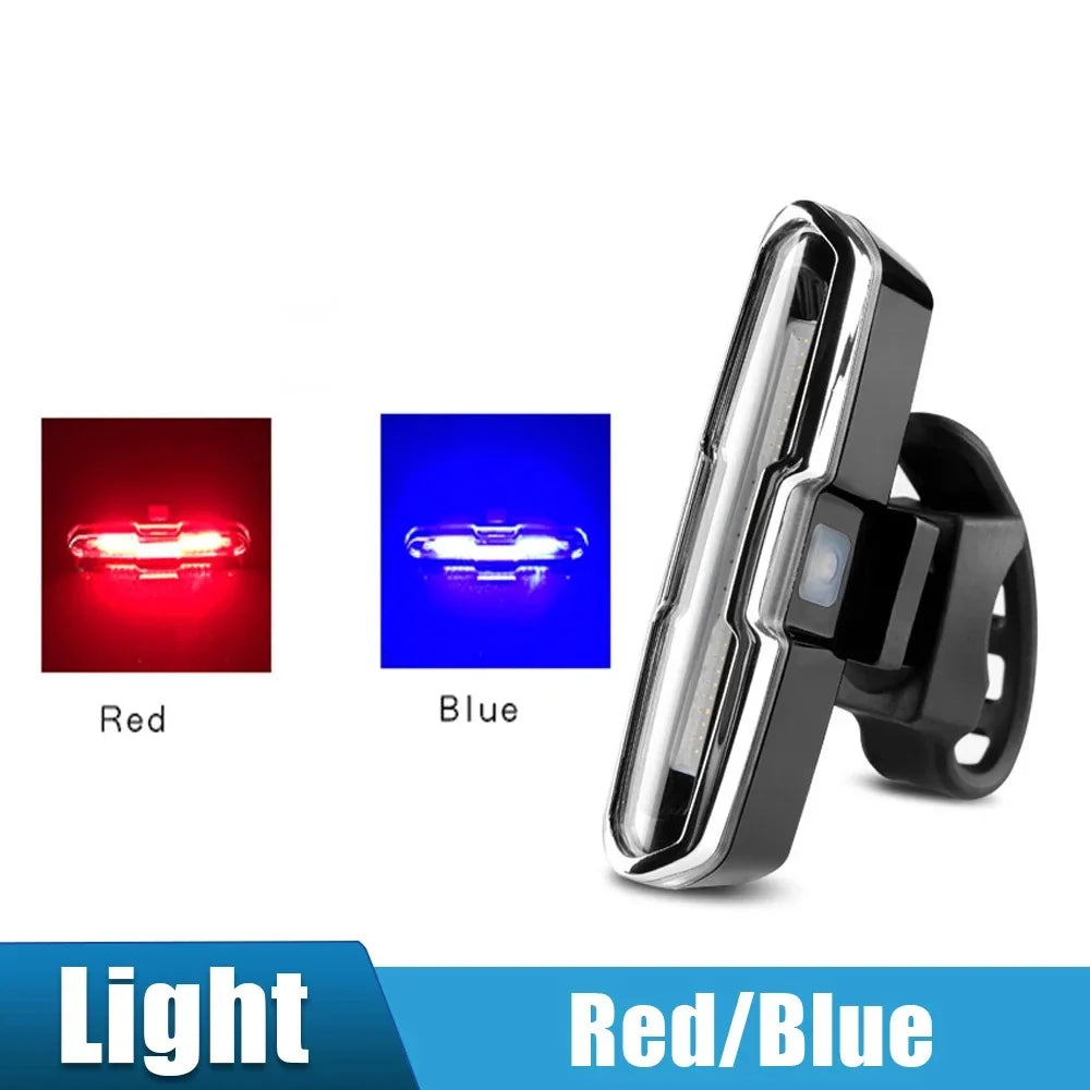 Bike Light Taillight LED Ultra Bright USB Charging Safety Warning Bicycle Rear Light Night Riding Tail Light Cycling Accessories