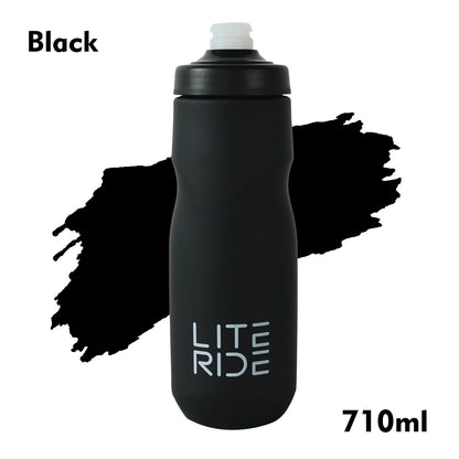 LITERIDE 610ml/710ml Bicycle Bottle MTB Road Bike Water Bottle Outdoor Sports Plastic Portable Large Capacity Drink Cycling