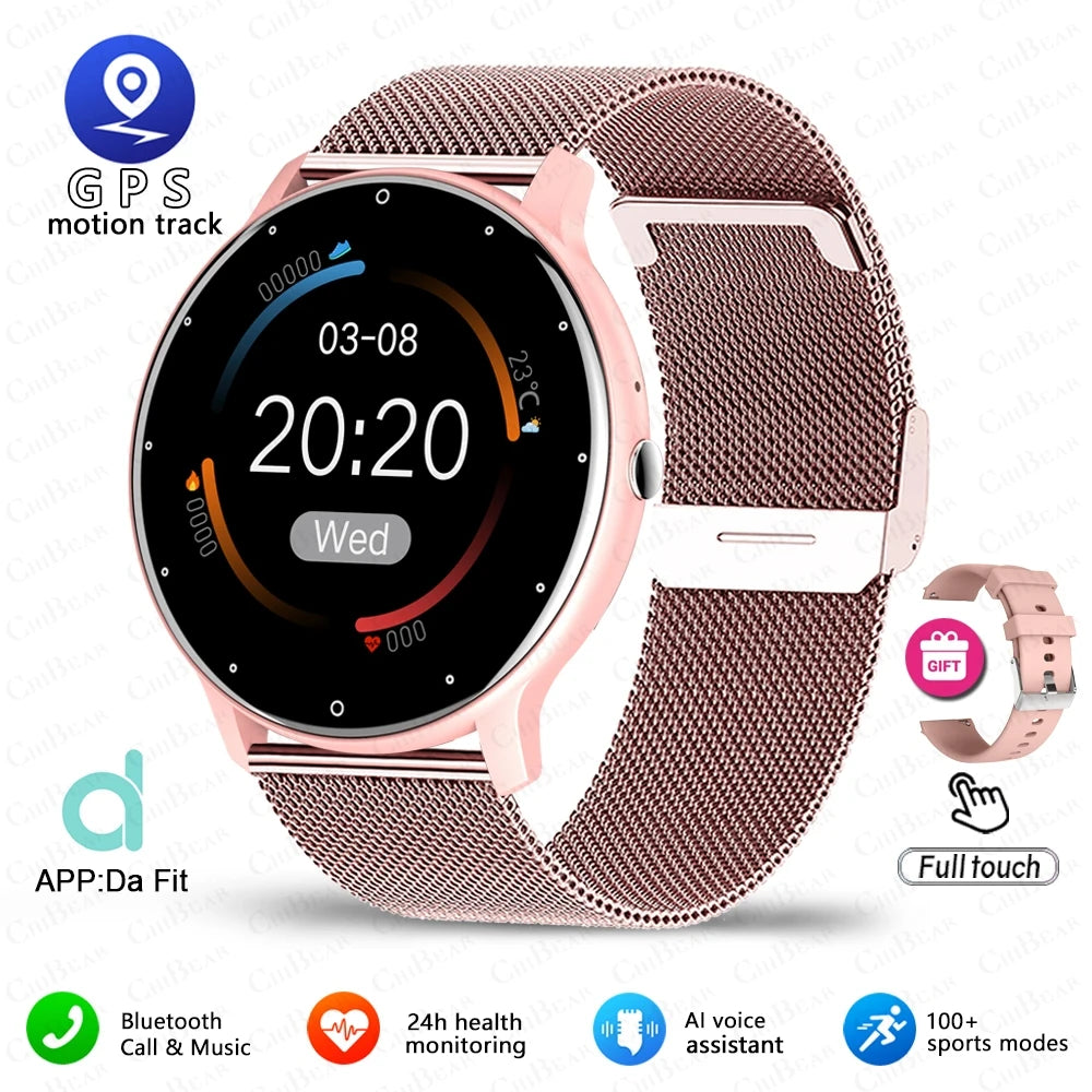 2025 New Sport Smartwatch Men Sports Fitness Wristband IP68 Waterproof Voice Assistant Bluetooth Call SmartWatch For Android IOS