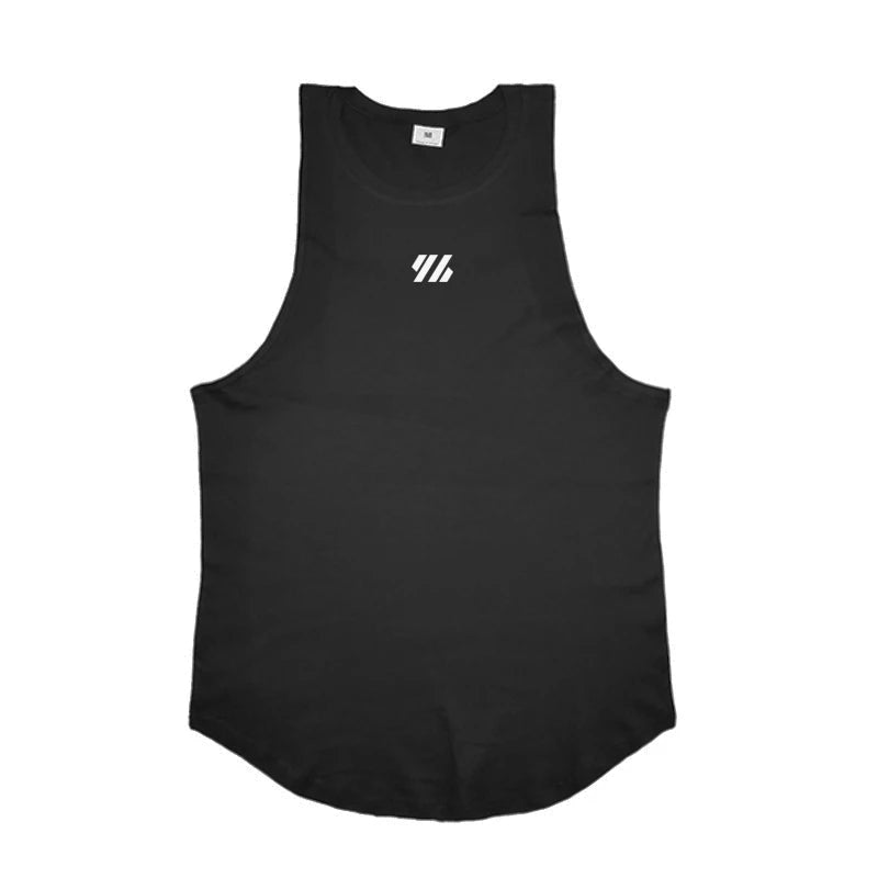 Mens Running Loose Vests Bodybuilding Muscle Tank Tops Gym Workout Fitness Sleeveless Shirts Summer Cotton Breathable Undershirt