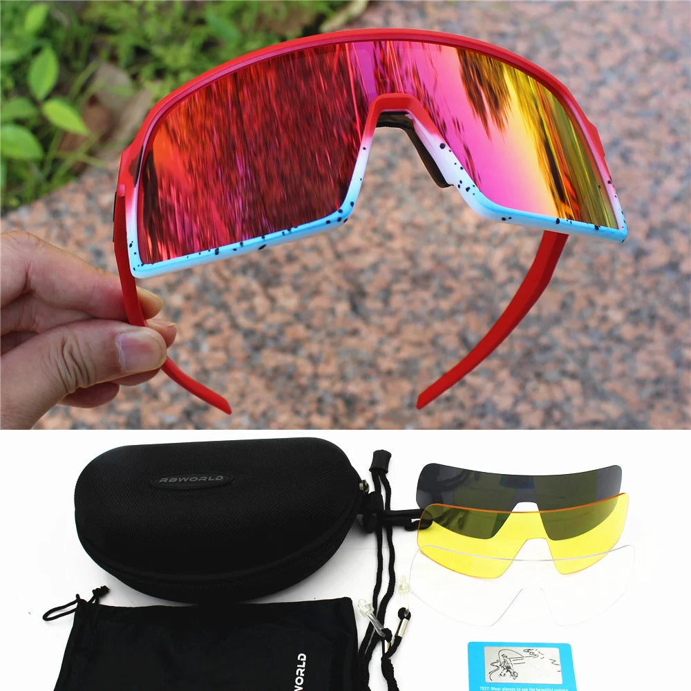 Polarized Cycling Sunglasses Sport Road MTB Mountain Bike Glasses Men Women Bicycle Eyewear Goggles Sun Protection