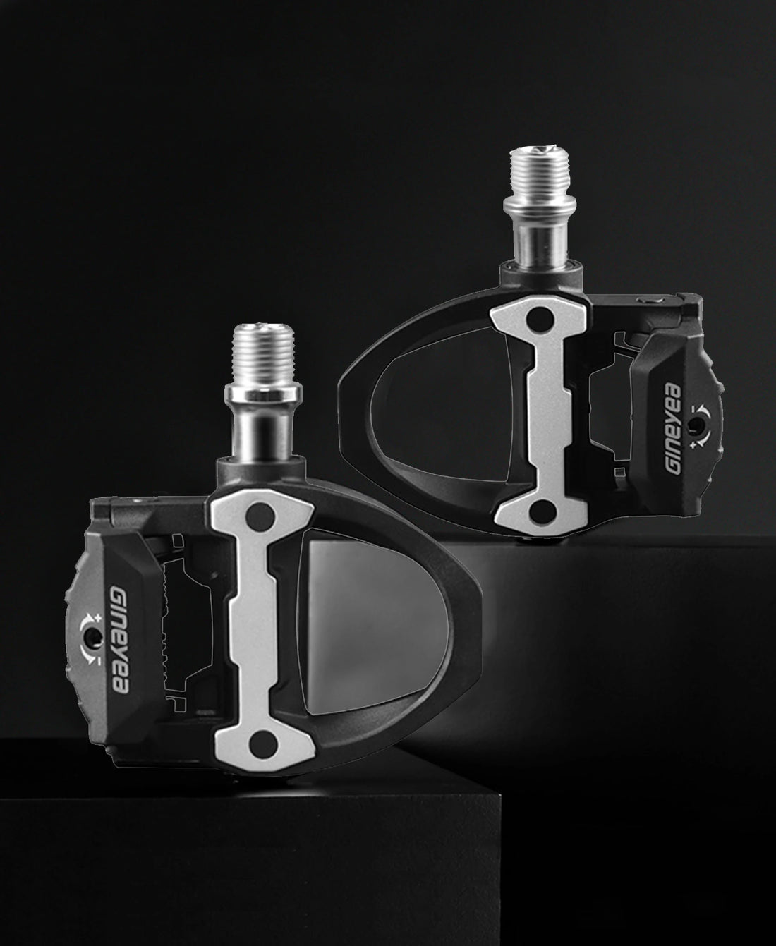 Gineyea Road Bike Clip Pedals, Clipless Road Cycling Pedals with Cleat Compatible with SPD-SL