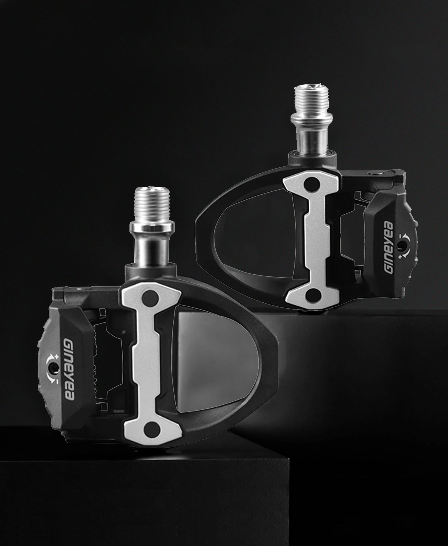 Gineyea Road Bike Clip Pedals, Clipless Road Cycling Pedals with Cleat Compatible with SPD-SL