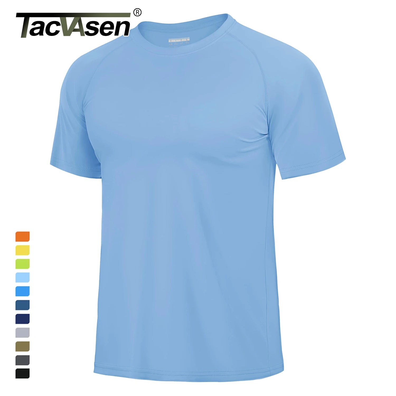 TACVASEN UPF 80+ Sun Protection T-shirts Men&