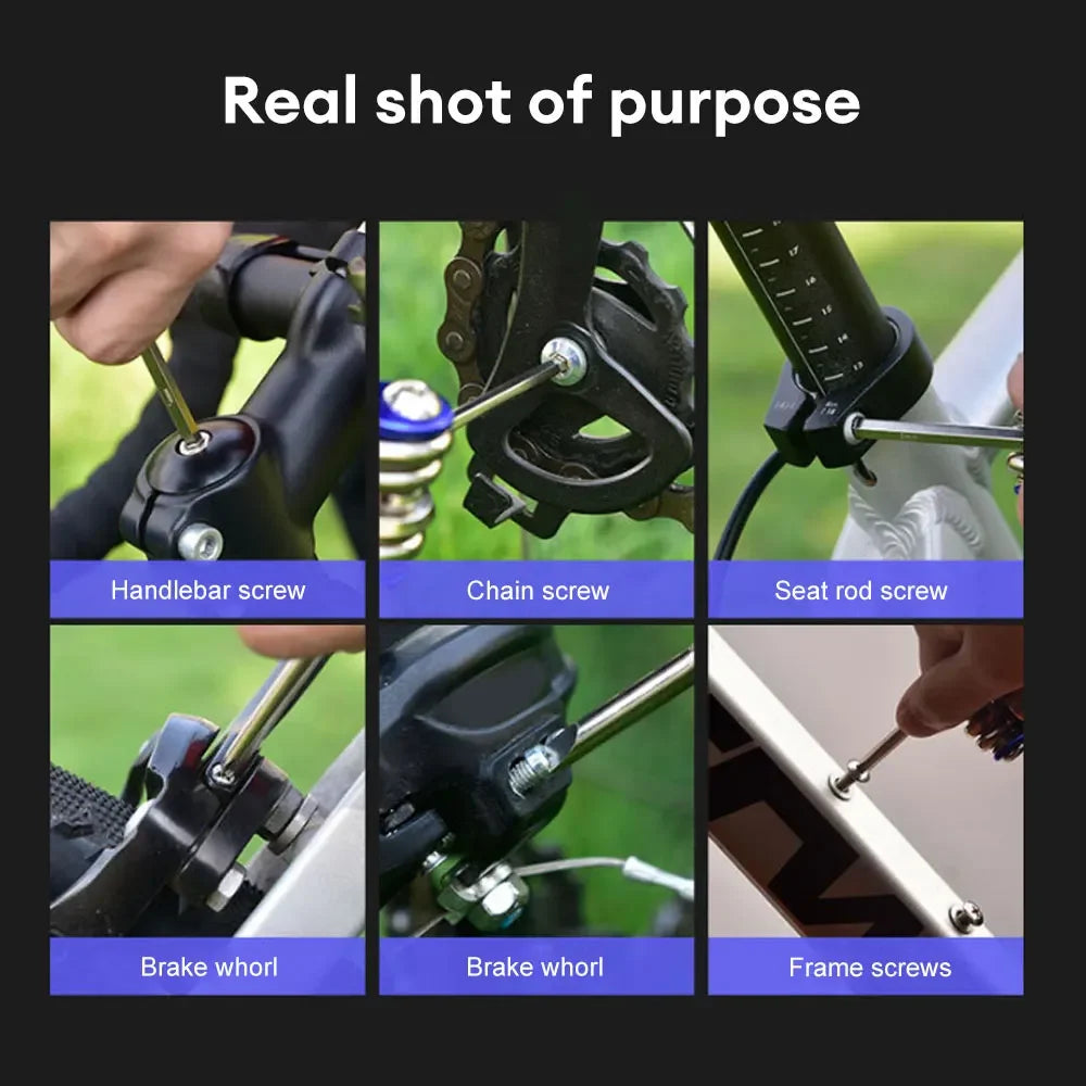 11 in 1 Bicycle Repair Tool Kit MTB Road Bike Wrench Screwdriver Chain Hex Spoke Multifunction Bicycle Repair Set Cycling Tool