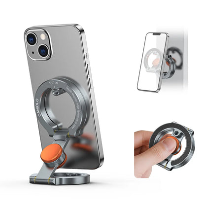 NEW Dual Magnetic Phone Holder with Flexible Spinner Desk &amp; Gym Mount for iPhone 17 16 15 14 Android Magsafe Stress Relief Toy