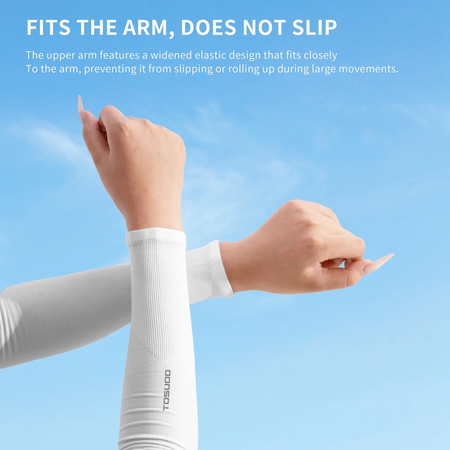 TOSUOD 1/2/3 Pairs Ice Silk Sleeves UV Protect Breathable Cycling Arm Sports Outdoor Unisex Elastic Quick-dry Summer Sleeves
