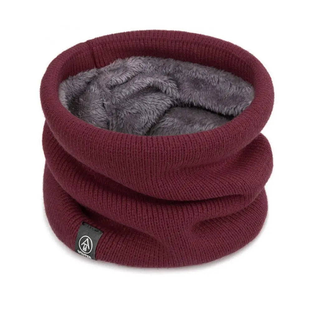 Fashion Women Knitted Scarf Solid Cashmer Like Winter Snood Scarves Lady Warm Wool Fur Thick Unisex Men Neck Scarfs Ring