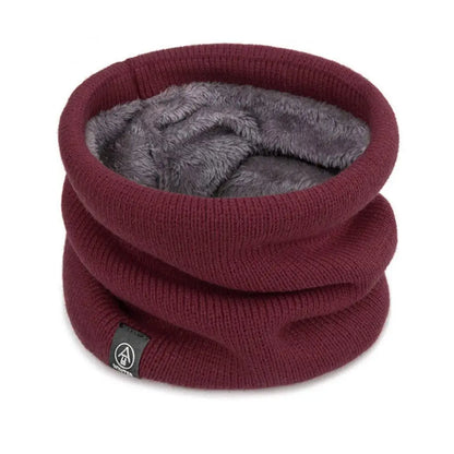 Fashion Women Knitted Scarf Solid Cashmer Like Winter Snood Scarves Lady Warm Wool Fur Thick Unisex Men Neck Scarfs Ring