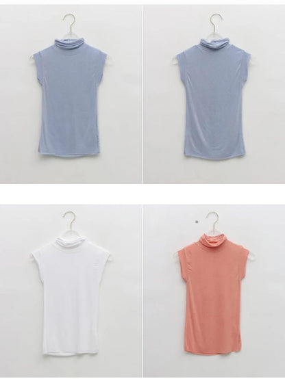 Solid Basic Long Sleeve Womens Tshirt Casual Black White Fashion Top T Shirt Ladies Fashion Korean See Through Tee Shirt
