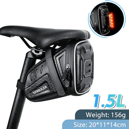 2025 NEW Waterproof Bicycle Saddle Bag MTB Road Bike Saddlebags Reflective Striped Bicycle Tool Holder Bag MTB Accessories