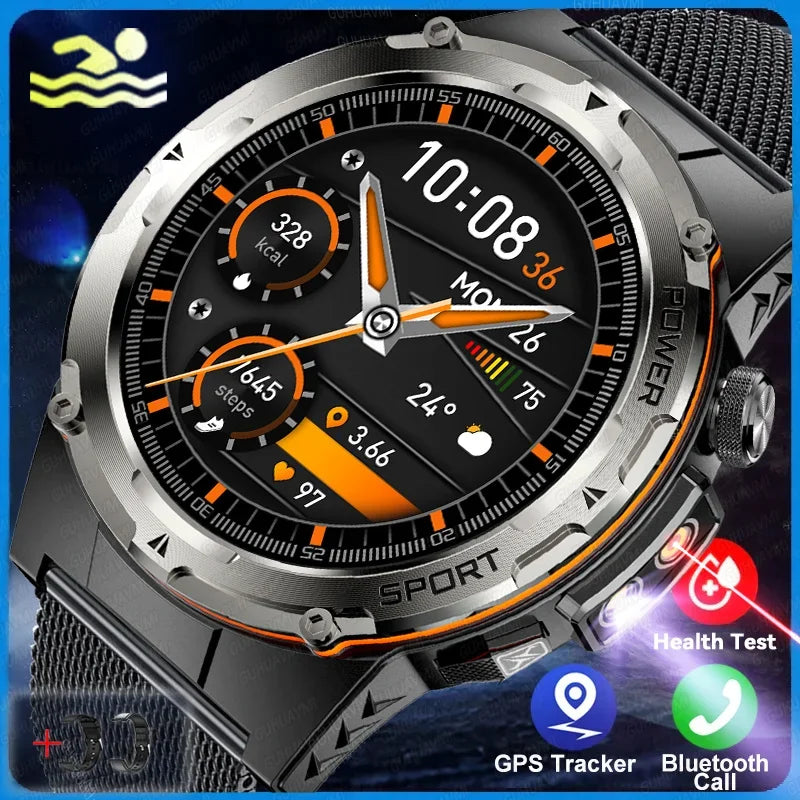 2025 New GPS Smart Watch Men 1.39" AMOLED Screen Built-in GPS NFC Make/Receive Phone Calls 500mAh Large Battery Smart Braceletes